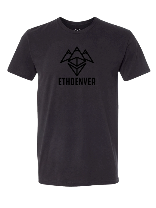 ETHDenver Black Logo Shirt - Men's Cut