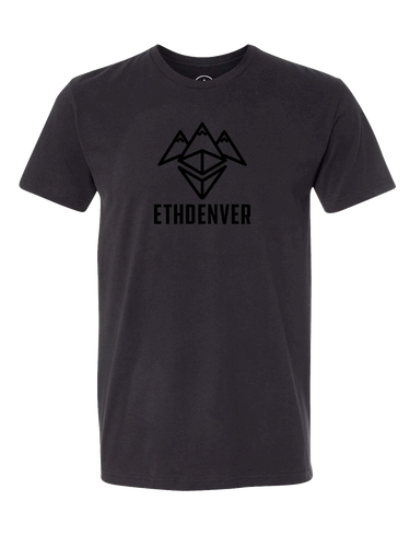ETHDenver Black Logo Shirt - Men's Cut [2020]