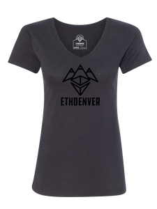 ETHDenver Black Logo Shirt - Women's Cut