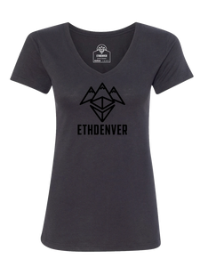 ETHDenver Black Logo Shirt - Women's Cut [2020]