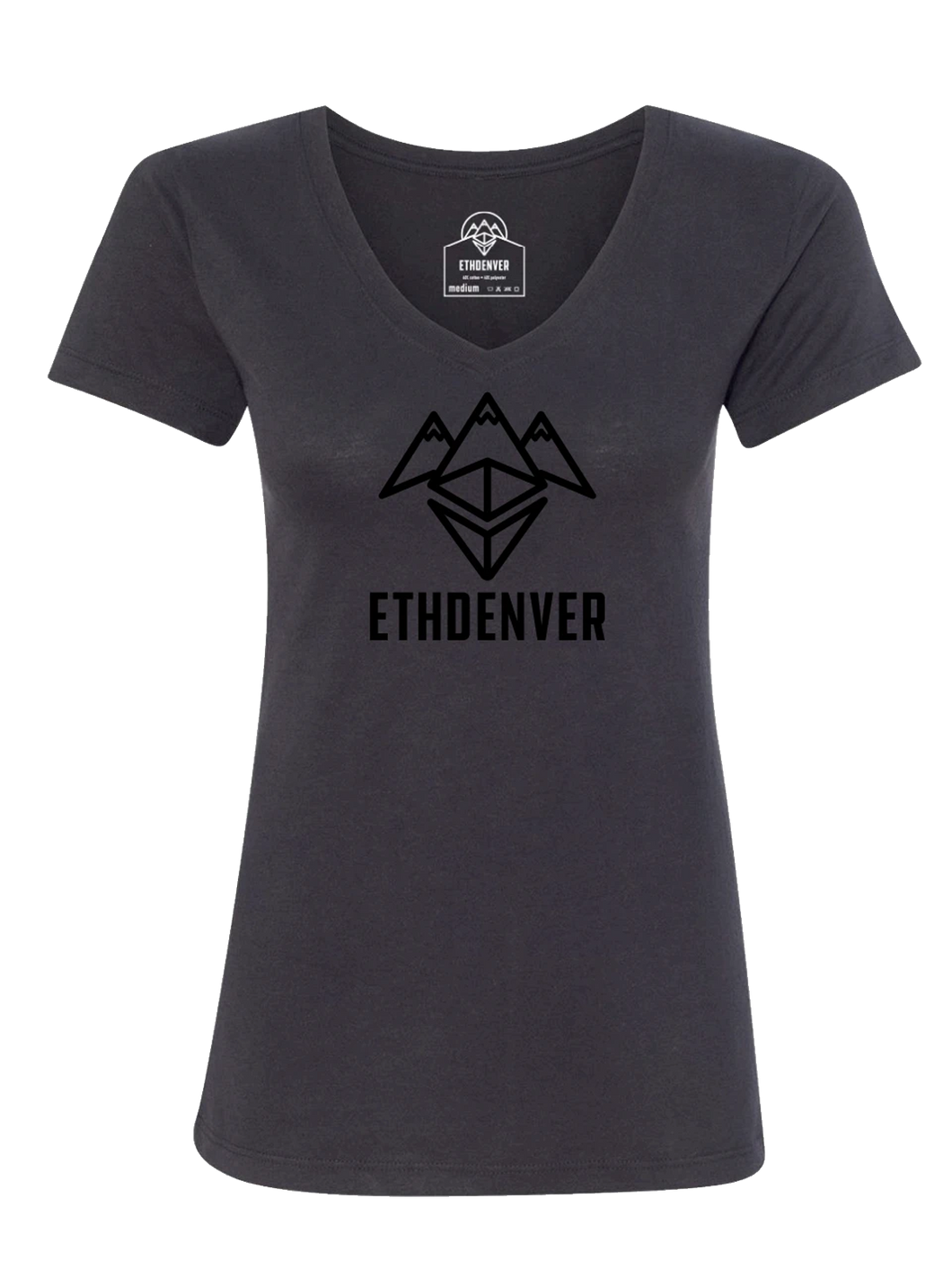 ETHDenver Black Logo Shirt - Women's Cut [2020]