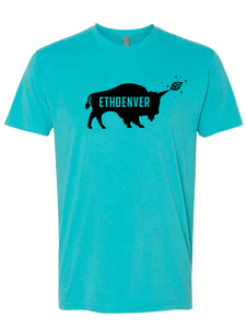 ETHDenver Teal Bufficorn Shadow Shirt [2019]
