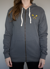Load image into Gallery viewer, ETHDenver 2023 Zip-up Hoodie: Rare Gray