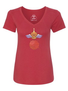 PegaBufficorn Yogi Red Shirt - Women's Cut