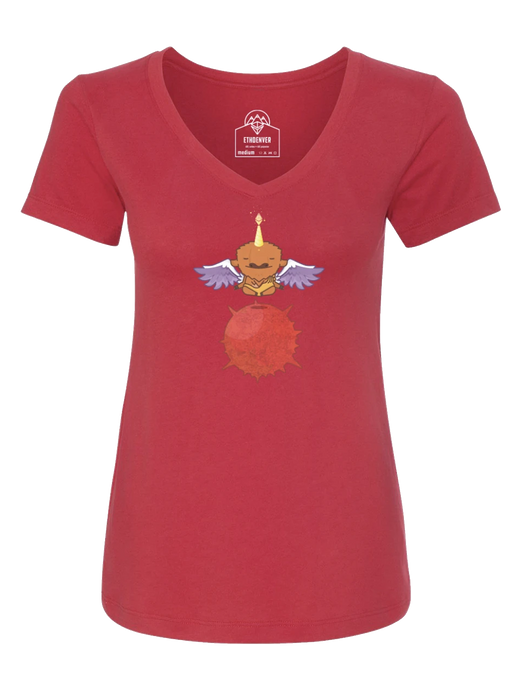 PegaBufficorn Yogi Red Shirt - Women's Cut