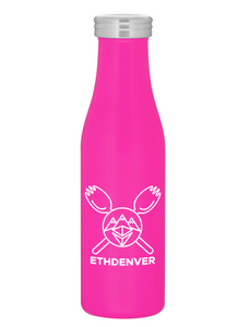 Insulated ETHDenver Pink Water Bottle